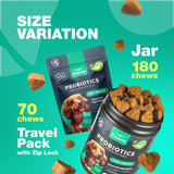 Probiotics for Dogs Gut Health Digestion Immunity Yeast Balance Itchy Skin Allergies Support   Dog Probiotic Chews with Digestive Enzymes for Gut Flora  Soft Treats with Pumpkin and Yeast Powder