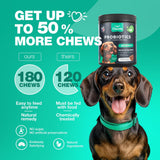 Probiotics for Dogs Gut Health Digestion Immunity Yeast Balance Itchy Skin Allergies Support   Dog Probiotic Chews with Digestive Enzymes for Gut Flora  Soft Treats with Pumpkin and Yeast Powder